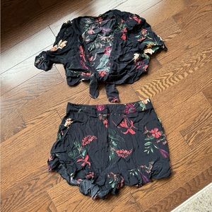 Zara Co-ord Set Crop top + Shorts